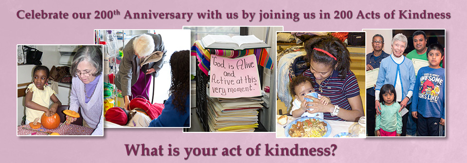 Celebrate our 200th Anniversary with us by joining us in 200 Acts of Kindness. What is your act of kindness?