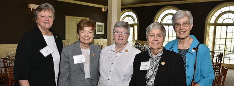Sisters Karen Helfenstein, Marie Morris, Dorothy Metz, Miriam Kevin Phillips, and Carol Barnes
