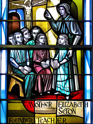 Elizabeth Seton stained glass window, Halifax